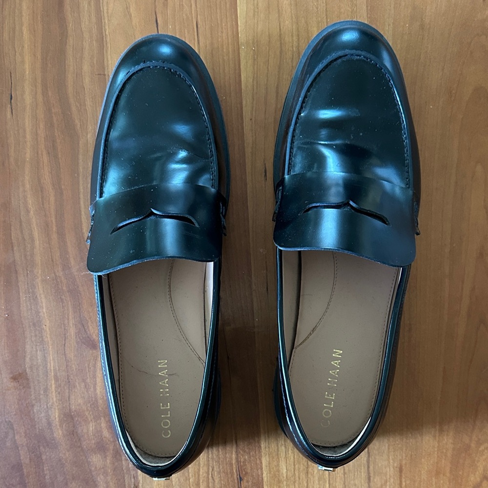 Cole Haan Women's Classic Black Leather Loafers